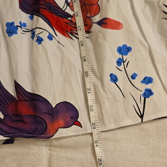 Grace Karin White A-Line Skirt with Floral Print - Picture 13 of 14